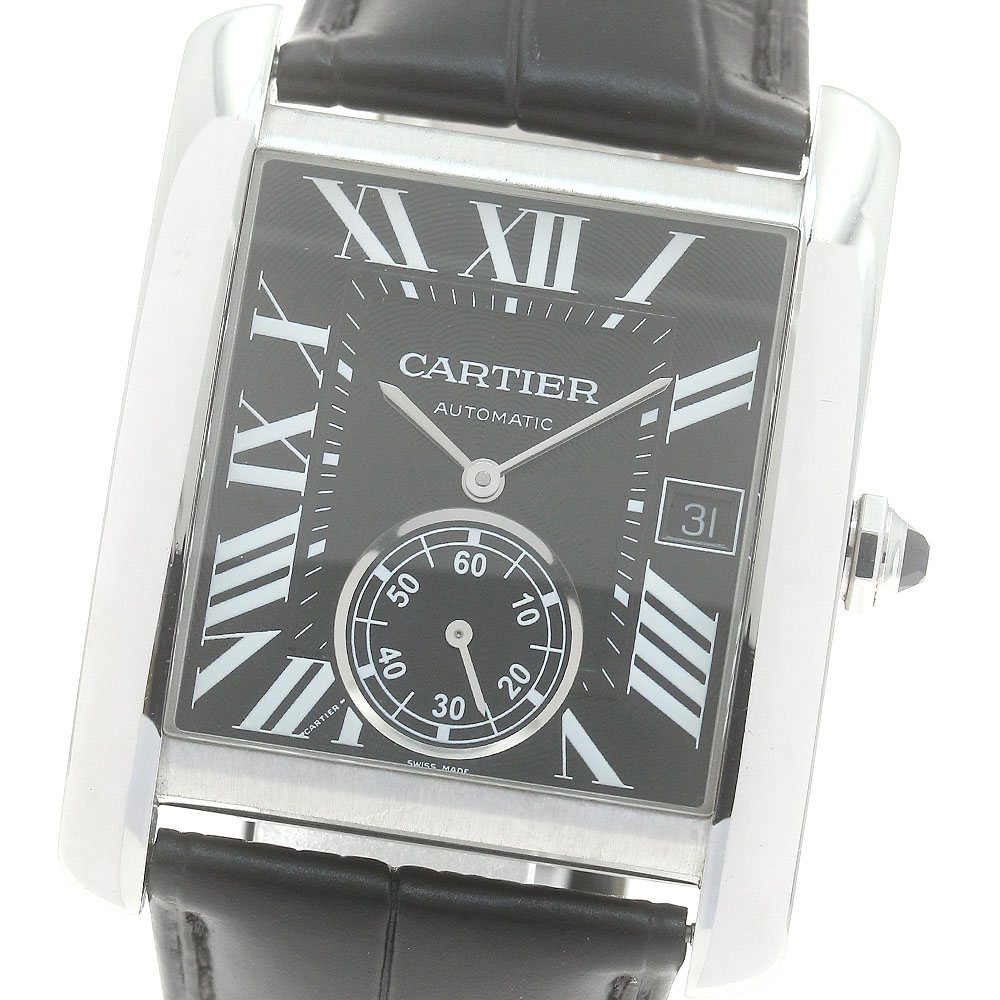 カルティエ CARTIER W5330004 タンクMC LM デイト スモールセコンド 自動巻き メンズ 保証書付き_879090【中古】