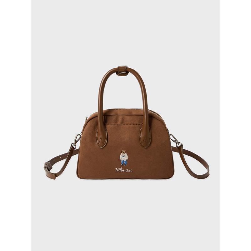 AK Bundang店 スエードボストンバッグ WHBGF4T32A