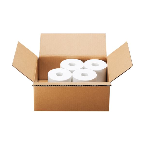 （まとめ）TANOSEE 無地ダンボール箱 A4（SS）サイズ 軽量タイプ 高さ125mm 1パック（10枚） (×10セット)