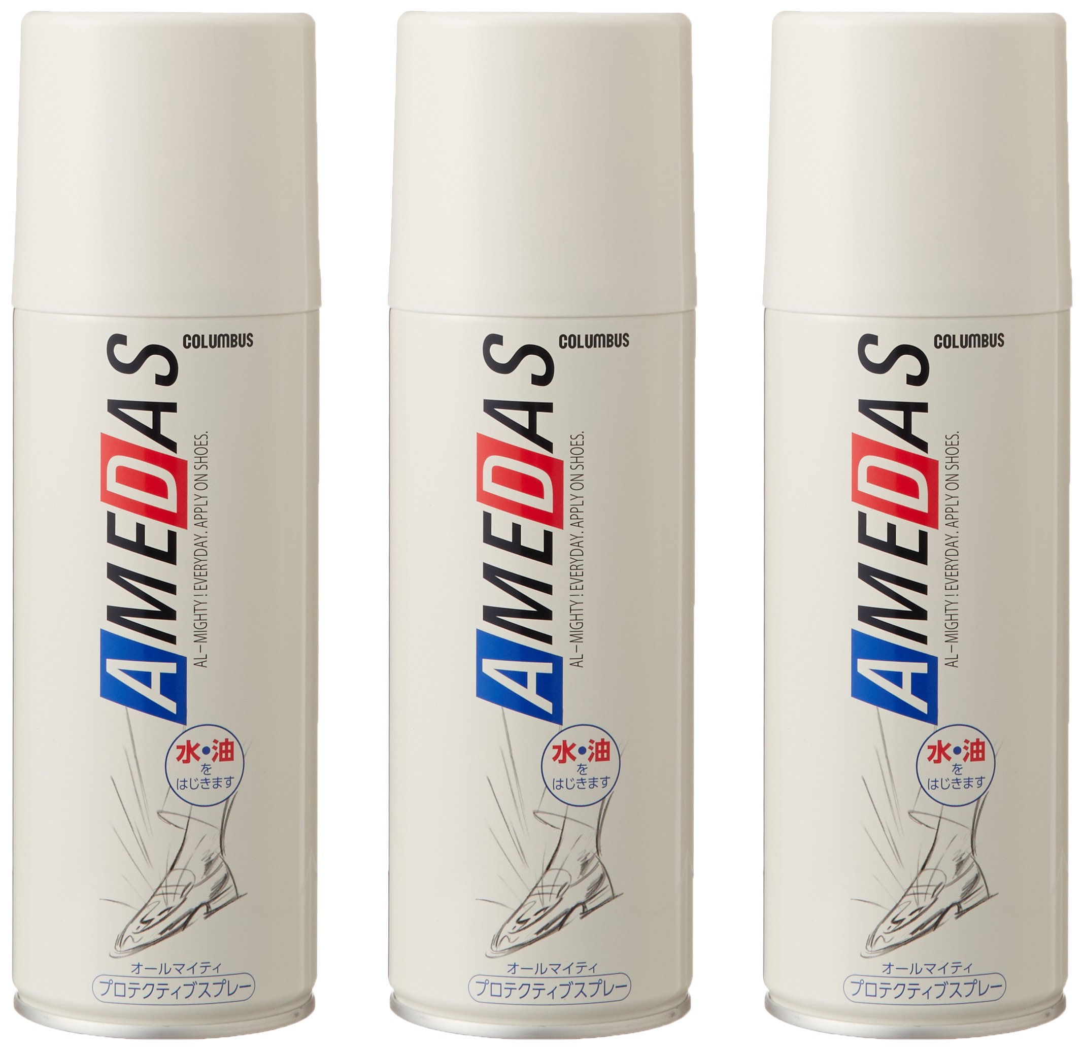 [コロンブス] アメダス防水スプレー 420ml まとめ買い 3本セット 100001 メンズ クリア 420ml×3本セット