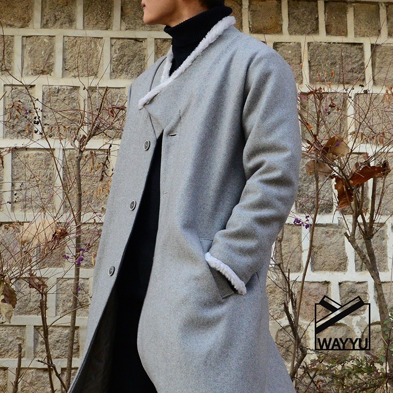 【生活韓服】 雪虎 / Snow tiger Durumagi coat / 男性コート / 秋冬 / ファーコート / ロングコート / 韓国伝統