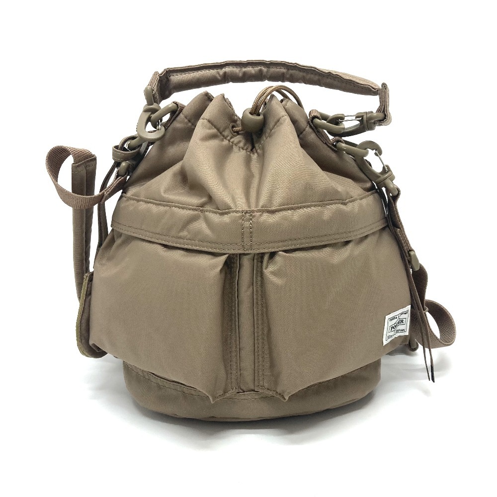 PORTER ポーター ショルダーバッグ 19252-1499 PORTER × HYKE 2WAY 巾着 カバン 肩掛け ナイロン ブラウン