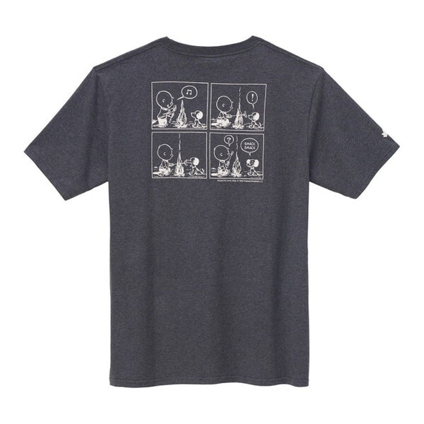 SNOOPY(PEANUTS 75years) Tシャツ-BE No.37500131 チャコールグレー XL
