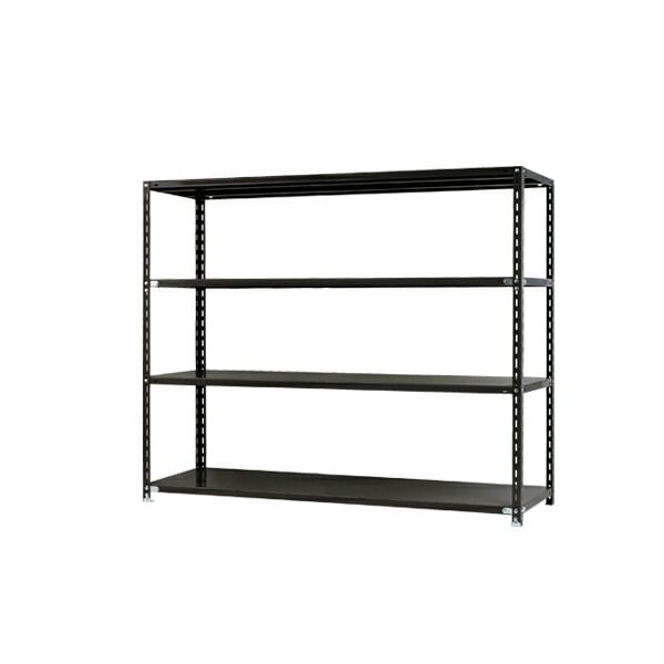 キタジマ 51010504402 スチールラック NC1800-15-4段 ブラック メーカー直送