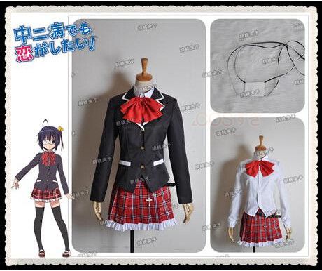 【全店任意2枚購入で100円OFF】中二病でも恋がしたい!戀 小鳥遊 六花 制服 紺 学園制服 スプレ衣装 高品質 新品 Cosplay アニメ