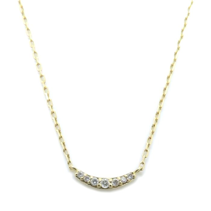ダイヤモンド ネックレス ダイヤモンド0.03ct K18YG イエローゴールド レディース/294550【中古】