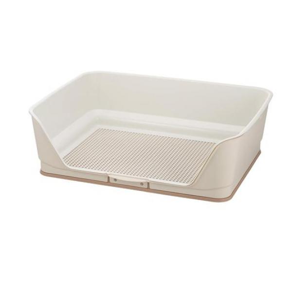 リッチェル 犬用 お掃除簡単ステップ壁付トイレ ワイド 1組入 (アイボリー)