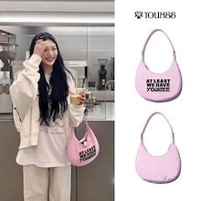 ★送料・関税込★YOUHEE★YOUHEE LETTERING HOBO BAG★ MUSINSA | YOUHEE YOUHEE LETTERING HOBO BAG BLACK