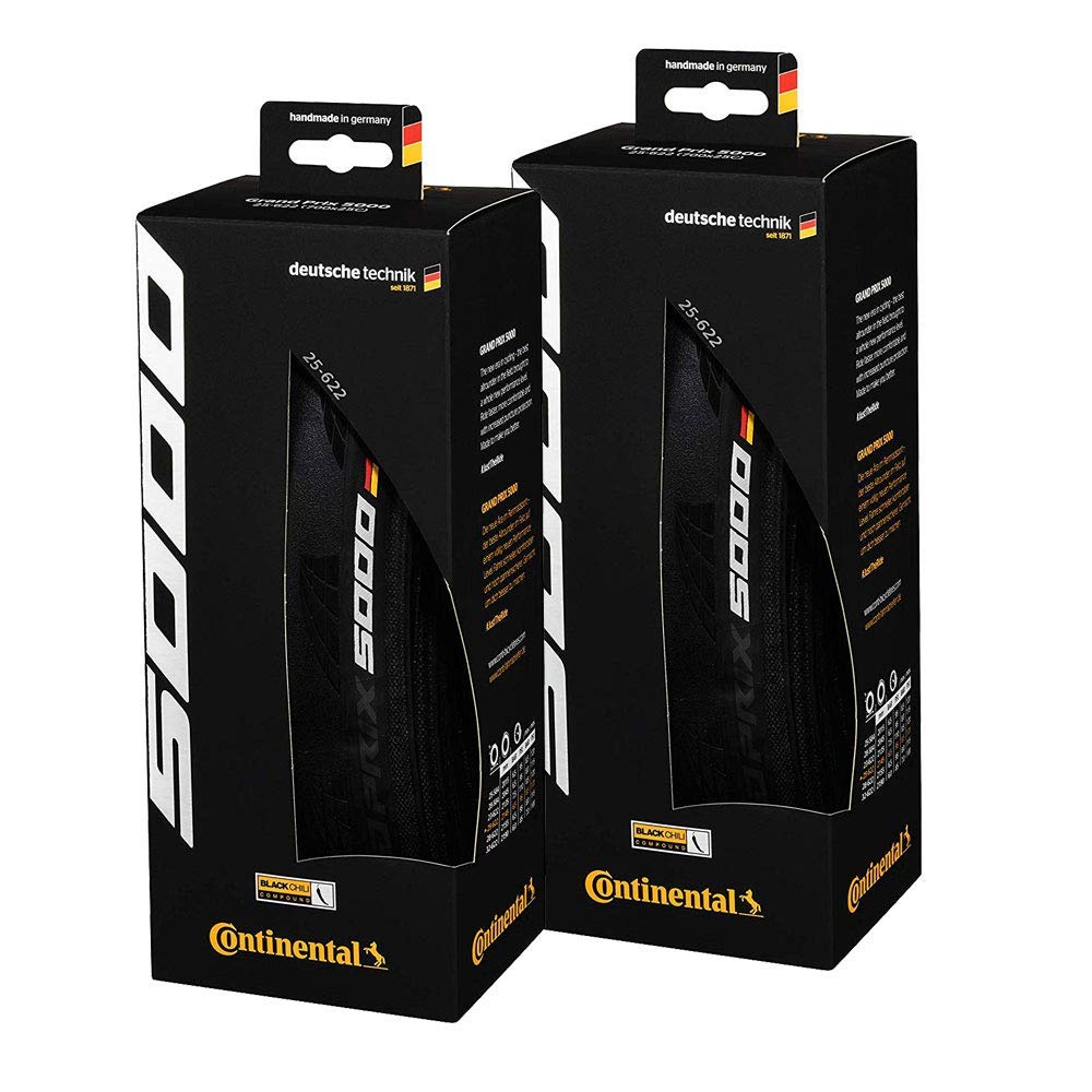 2本セット Continental(コンチネンタル) GRAND PRIX 5000 グランプリ5000 [並行輸入品] (黒, 700x28C)