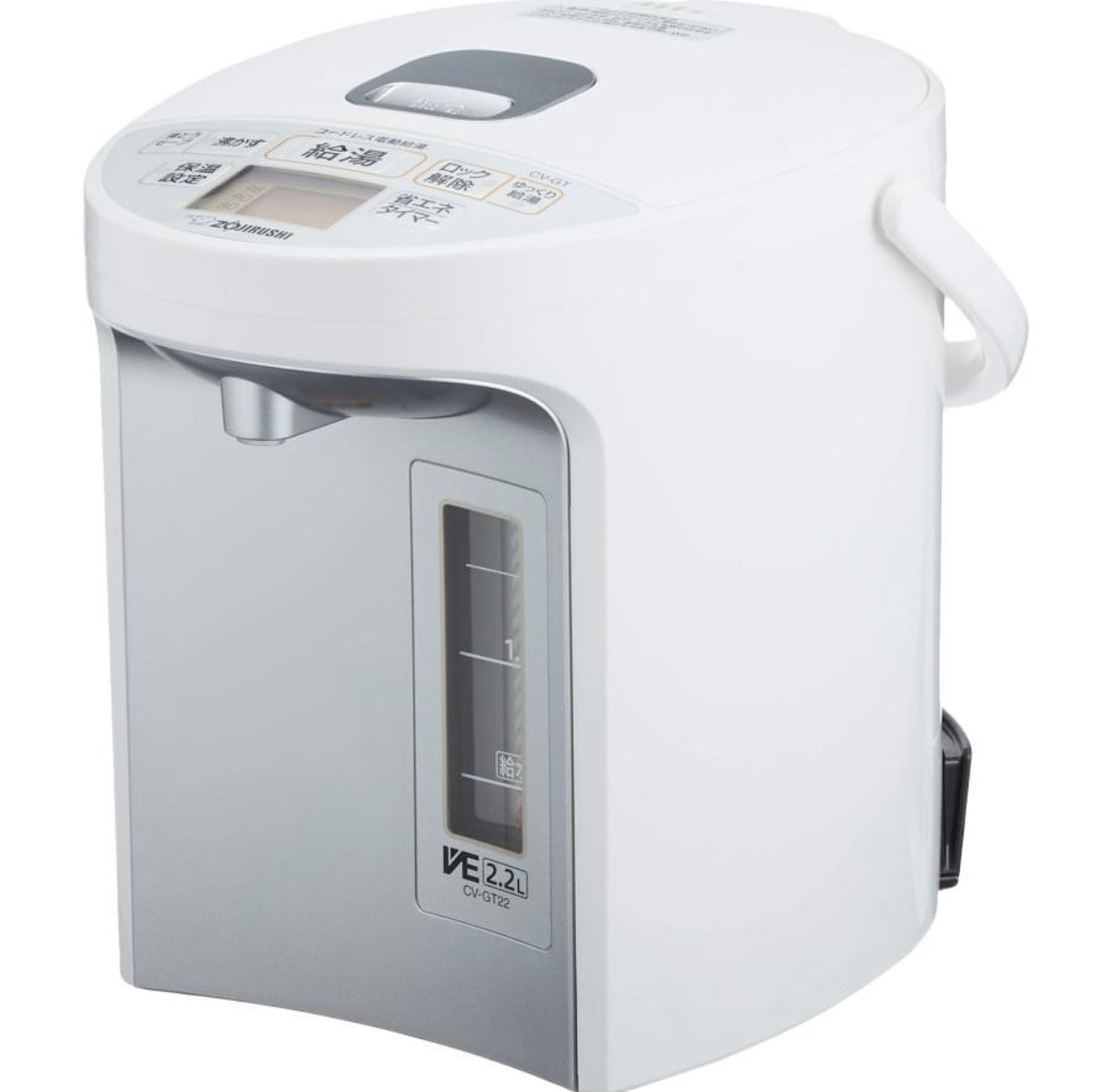 象印 マイコン沸とうVE電気まほうびん 優湯生 2.2L ホワイト CV-GT22-WA