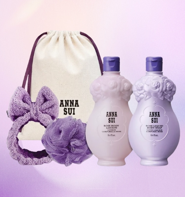 [NEW]ローズ ボディウォッシュ 250ml ＆ ボディローション 250ml（＋ヘアバンド＋シャワーボール）セット