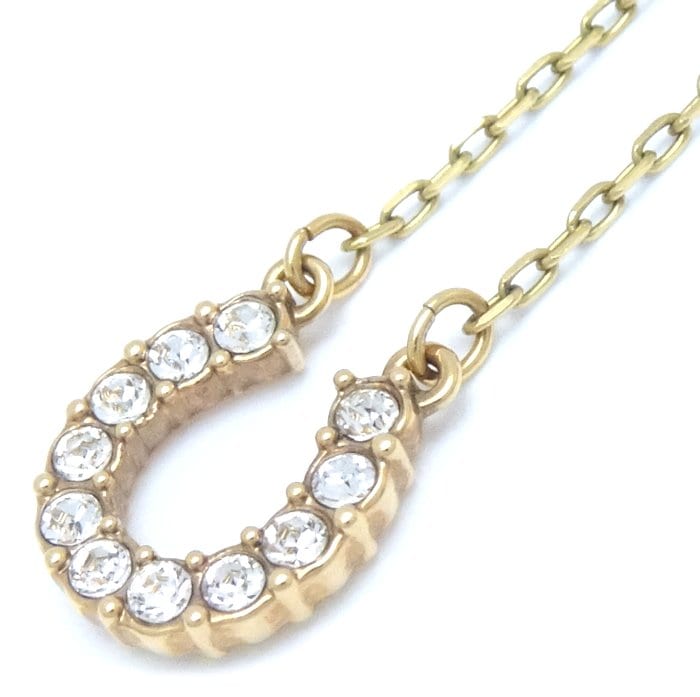 Towards ネックレス ホースシューモチーフ クリスタル GP ゴールドメッキ /292798【中古】