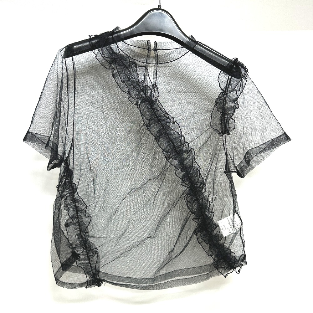LE CIEL BLEU ルシェルブルー ブラウス 25S62514 シースルー アパレル トップス フリル チュール ナイロン ブラック 5,005円