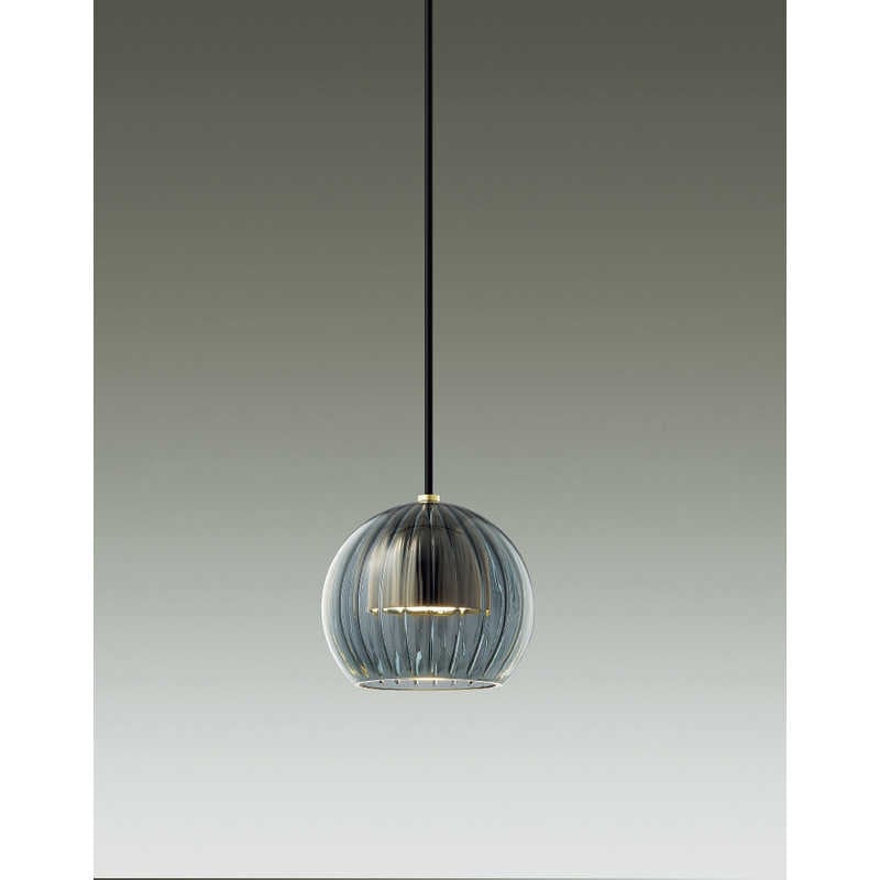 大光電機　LED照明 ペンダントライト 電球色 スモーク色(リブ入り)　DXL-81494