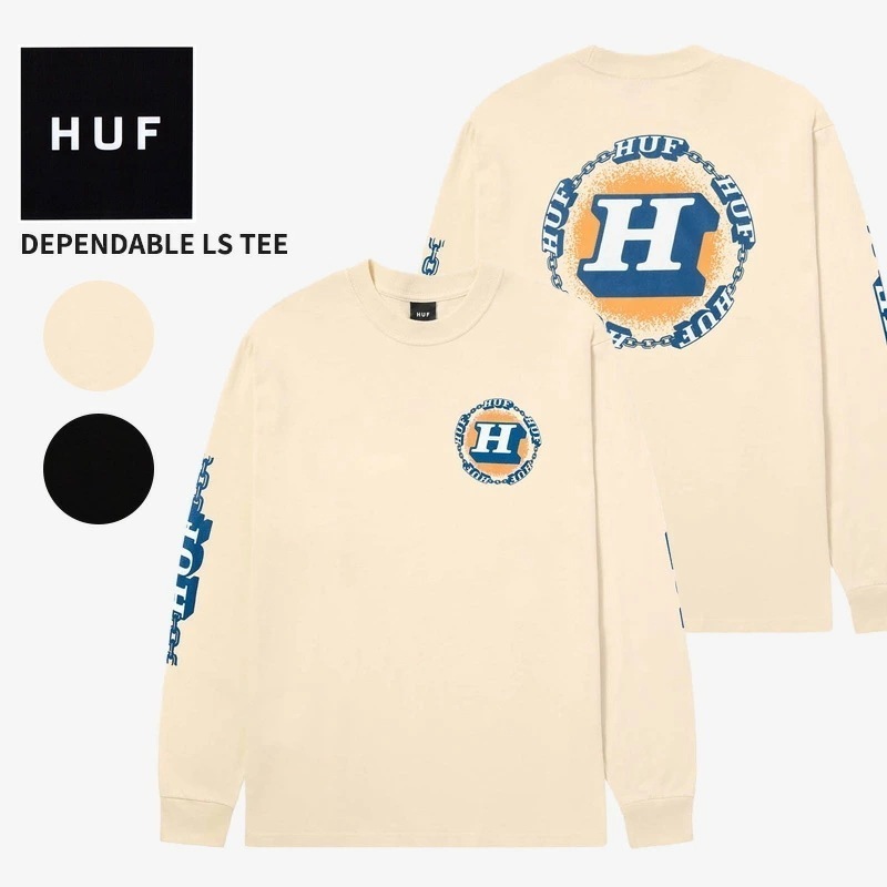 ハフ HUF DEPENDABLE LS TEE 長袖Tシャツ ロングスリーブTシャツ ロンT トップス カットソー メンズ