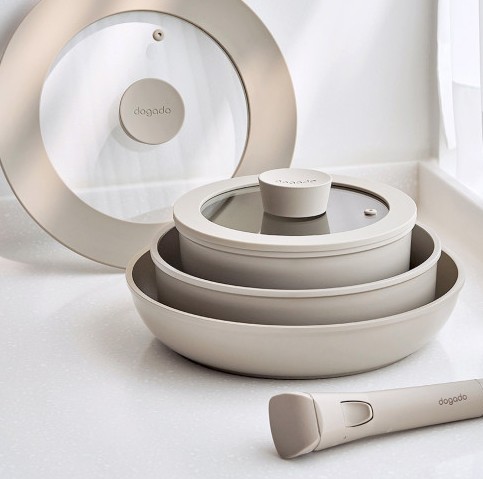 エコプレミアム鍋セット6p鍋フライパンセットIH対応調理器具セット(マルチハンドルマルチ蓋付) / キャンプ用 10L 保冷バッグ