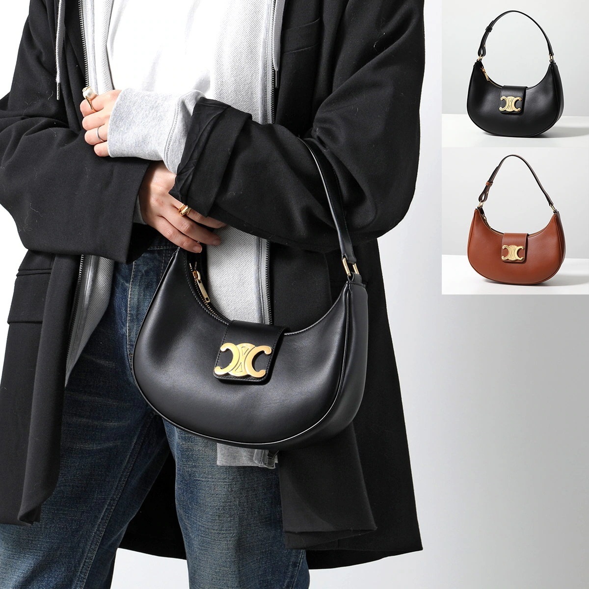 CELINE セリーヌ ハンドバッグ Medium Ava Triomphe ミディアム アヴァ トリオンフ 114493DGQ.38NO 04LU レディース レザー 鞄 カラー2色 193,225円