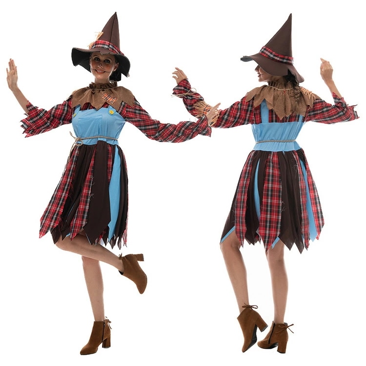 かかし 案山子 ハロウィン コスプレ ハロウィン 仮装 大人 ハロウィン衣装 コスプレ衣装 レディース ハロウィーン 衣装 ガールズ 大人用 女性用 パーティー cosplay ハロウィン 全身 衣装