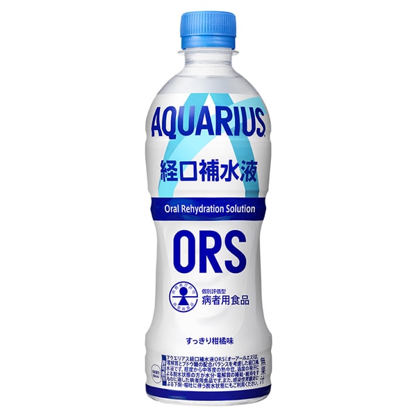アクエリアス 経口補水液 ORS オーアールエス 500ml PET 24本 (全国一律送料無料) アクエリアス コカコーラ 病者用食品 熱中症 水分補給