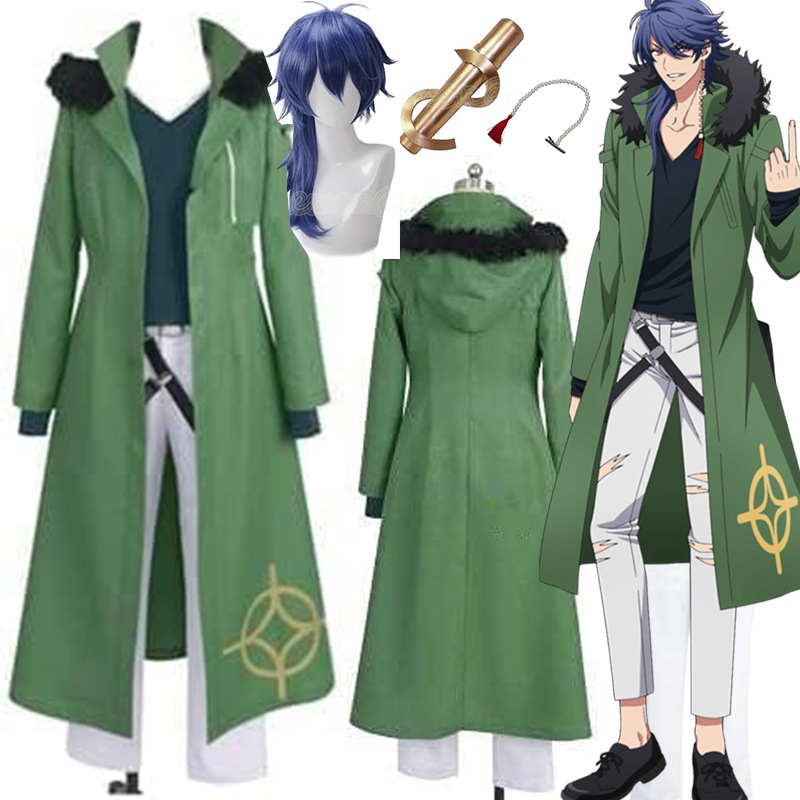 ヒプノシスマイク 有栖川帝統 コスプレ 衣装 髪飾り付き セット ありすがわだいす コスプレ衣装 セット ウィッグ 道具 追加可 ハロウィン 変装 仮装 コスチューム 文学際 学園祭 お祭り