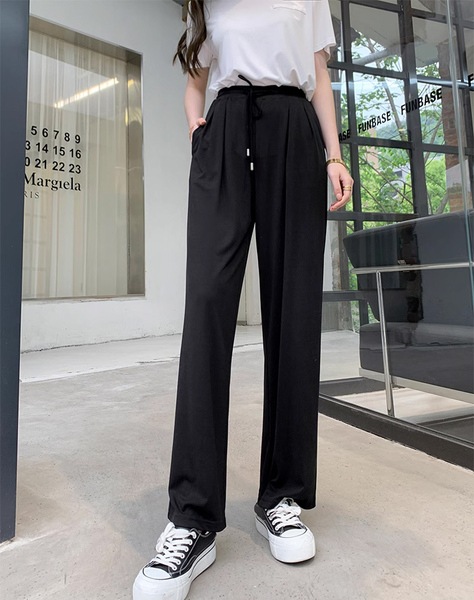 リエール LIERKISS [つまようじパンツ] 快適でスリムで万能なドレープつまようじパンツ K21KZ1010