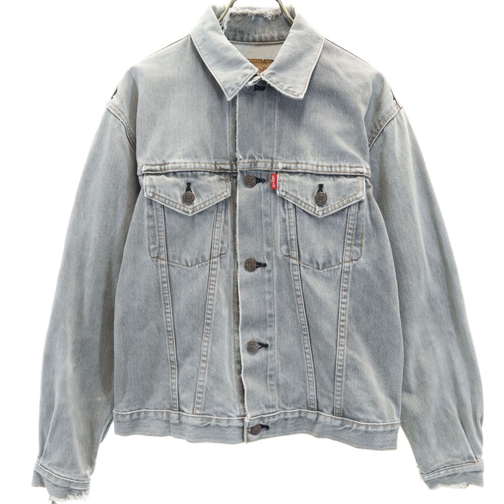 90s 7505 日本製 オールド デニムジャケット M グレー ジージャン トラッカー レディース 6,760円