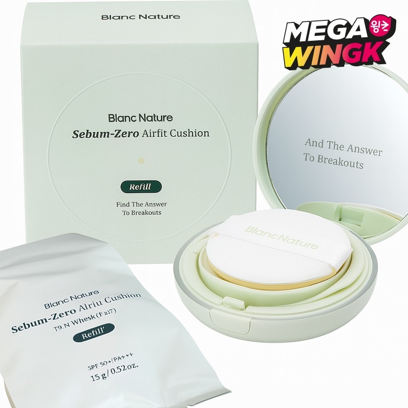 ピジゼロ エアフィット クッション 15g＋リフィル15g セミマット 毛穴カバー