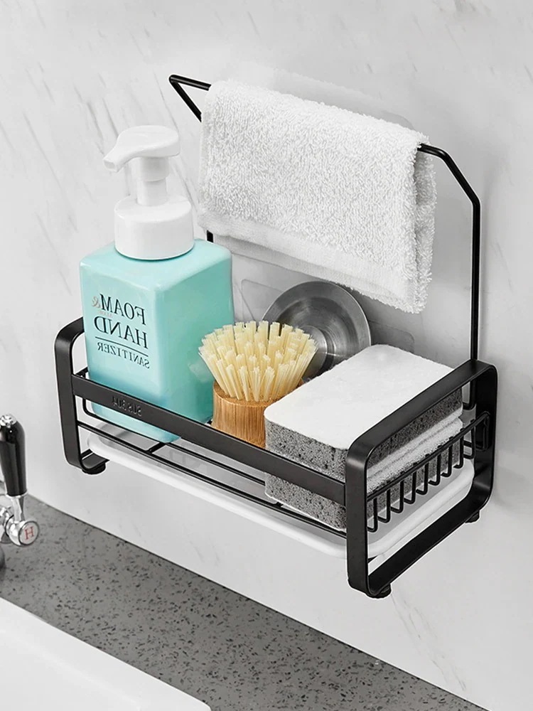 メガ割 日用雑貨 キッチン雑貨 キッチン用品 水回り 整理整頓 シンク周り 置き型 壁掛け シンプル モダン