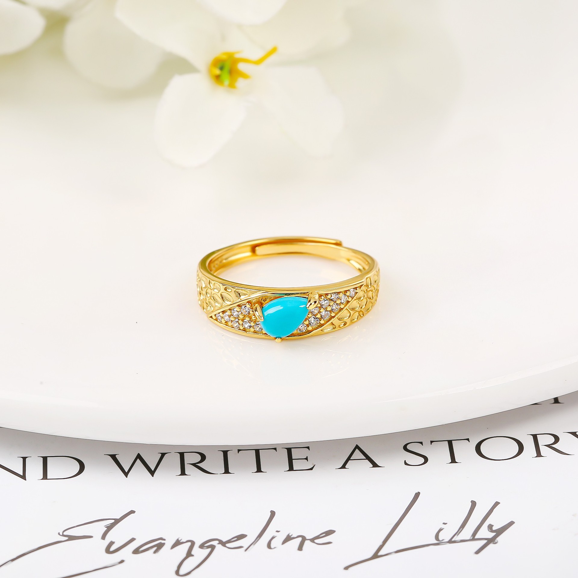 新しいファッションデザインmeisong Ring S925 Silver Seiko Hammer Pattern Ring Retro Ring