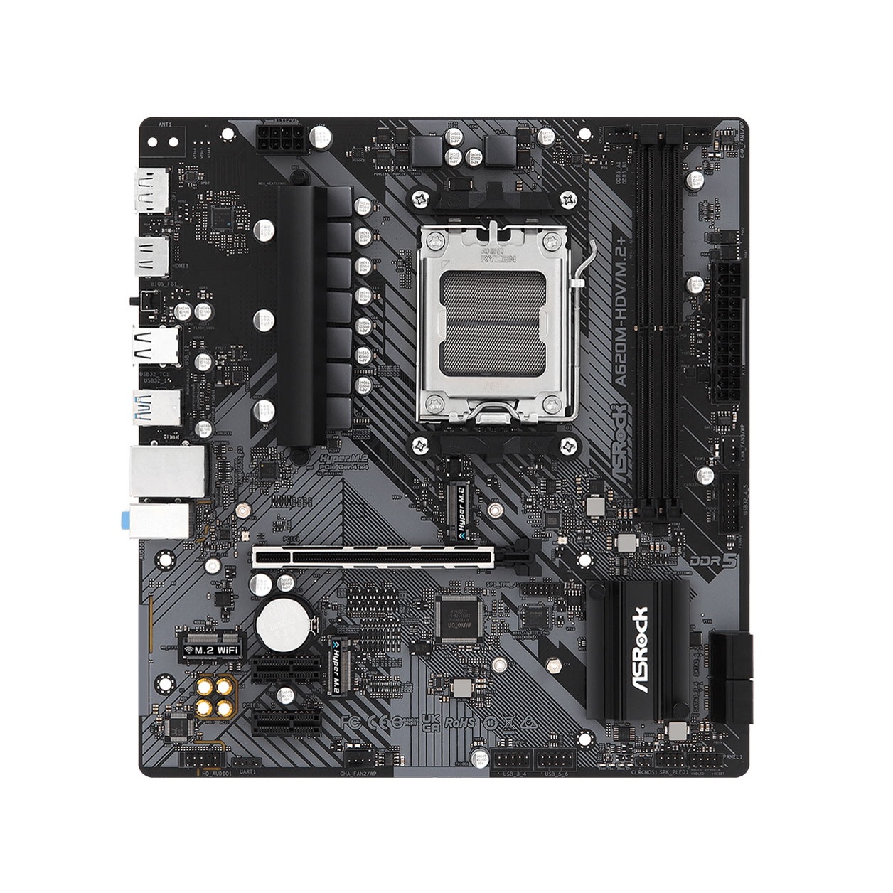 A620M-HDV/M.2+ Micro ATXマザーボード