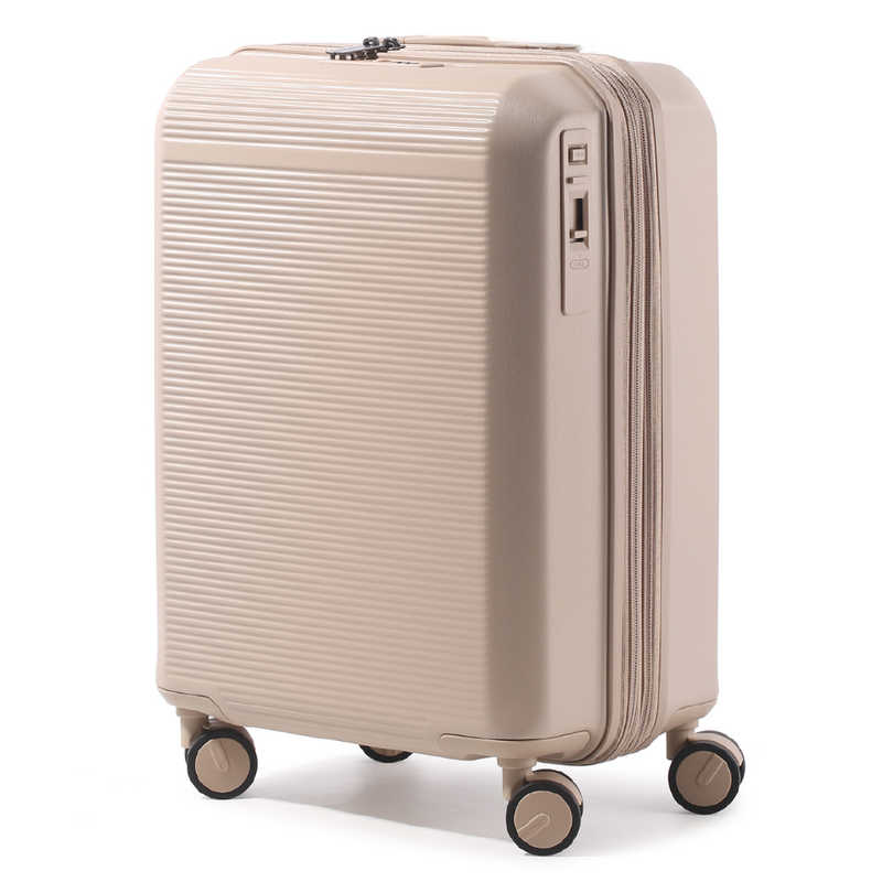 GRAND+　キャスターストッパー機能付 軽量×大容量キャリー 機内持ち込み Sサイズ K2ブレーキ ［TSAロック搭載］ モカ　K2B-04