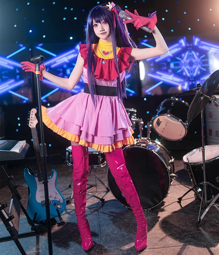 推しの子 コスプレ衣装 星野アイ ルビー 有馬かな ウィッグ セット ステージ衣装 アイドル コスチューム
