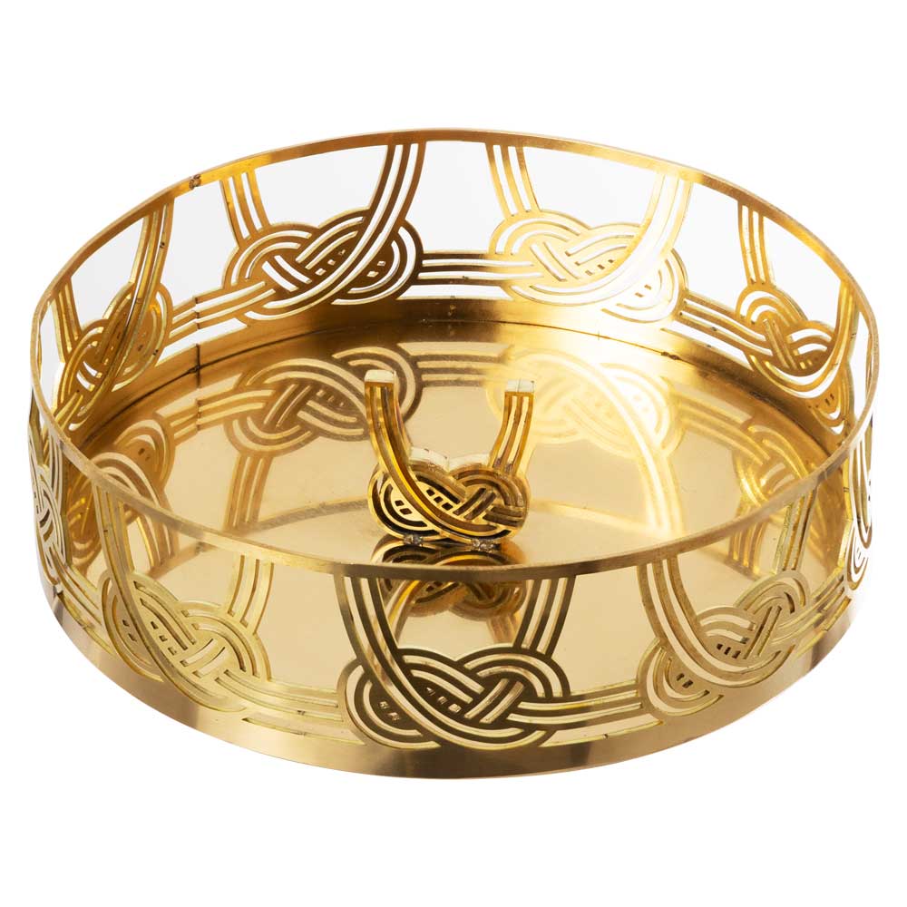 かねよし　水引 accessory case アクセサリーケース　淡路結び　縁起物の水引をモチーフにした小物トレー　真鍮製　かねよし×共立女子大学コラボ作品『日本を贈る』