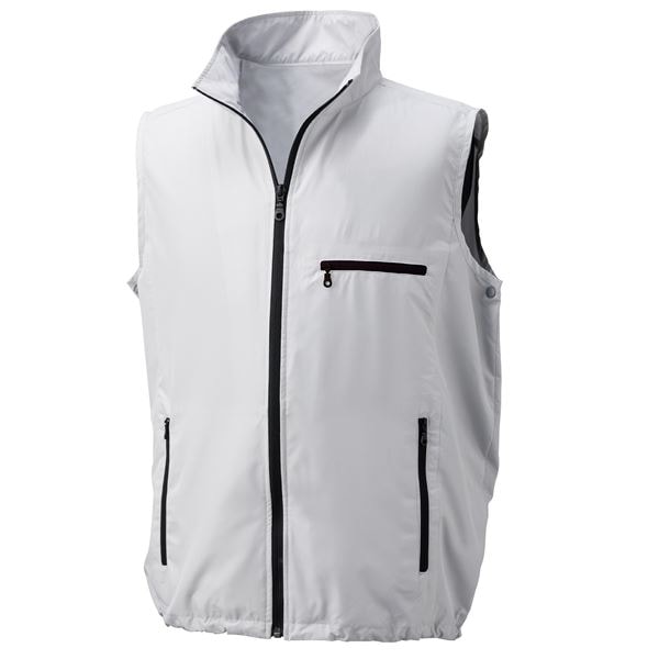 KU91830 空調服 ポリエステル製 ベスト 服のみ シルバー 3L