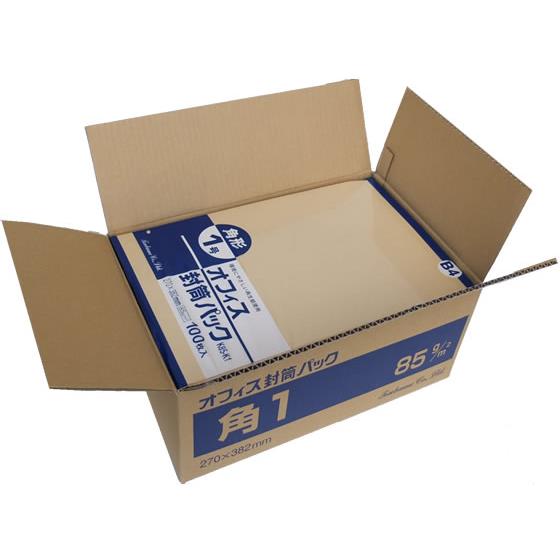 クラフト封筒 角1 85g／m2 500枚 ツバメ工業 K85-K1