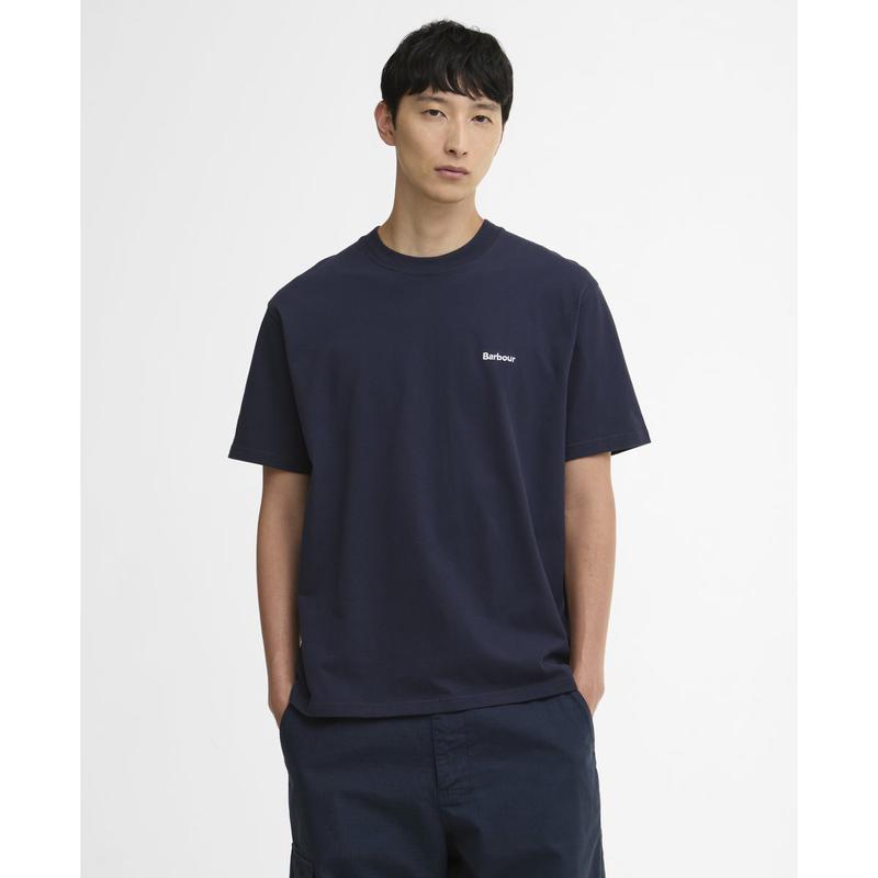 26SS メンズ ネイビー Dalton Logo OS Tシャツ URTS6E006N2