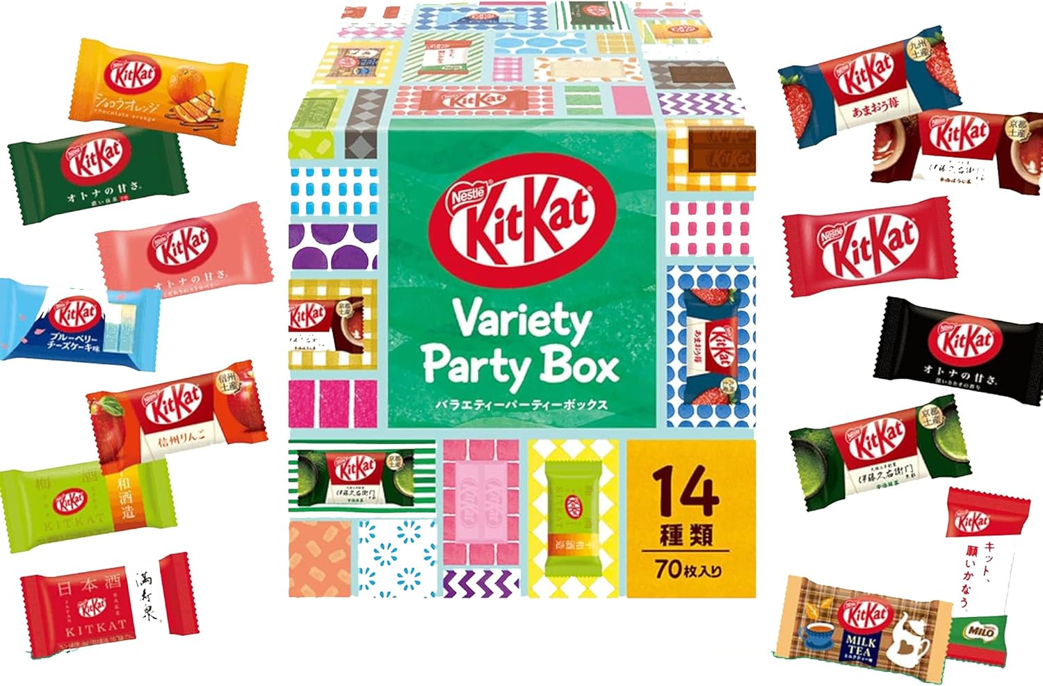 ネスレ キットカット ミニ バラエティパーティーボックス 70枚,チョコレート 時期によりセット内容に変更あり