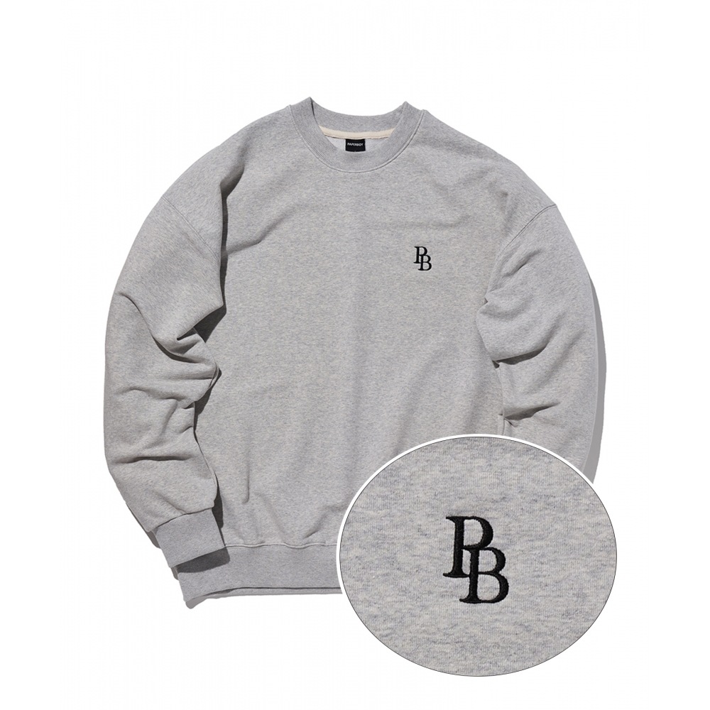 PAPERBOY PBロゴスウェットシャツ - メランジ