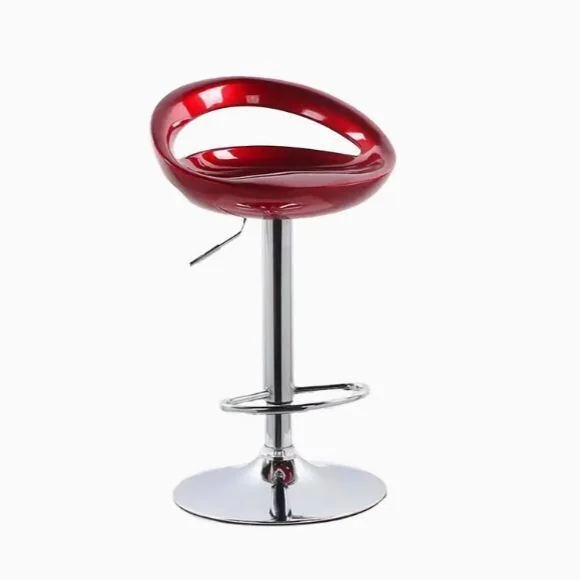 スツール 背もたれ 回転 おしゃれ 高さ調節 スタンディングデスクスツール サロン ショップ 赤 レッド モダン インポート デザイナーズ インテリア スタイリッシュ