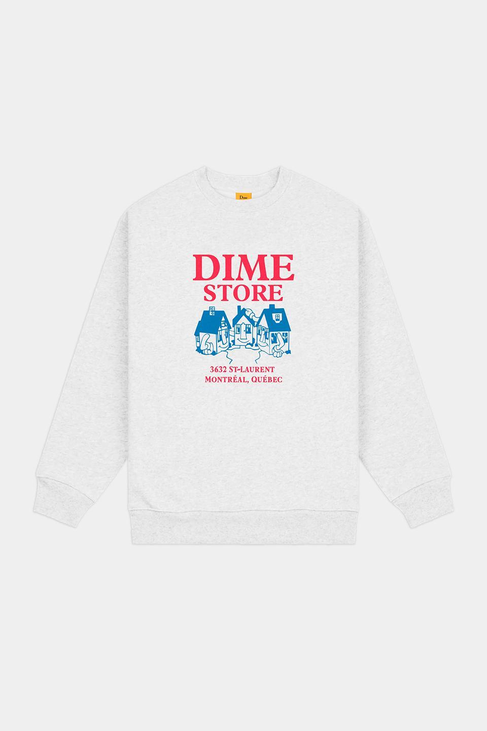【DIME】 SKATESHOP CREWNECK : ASH