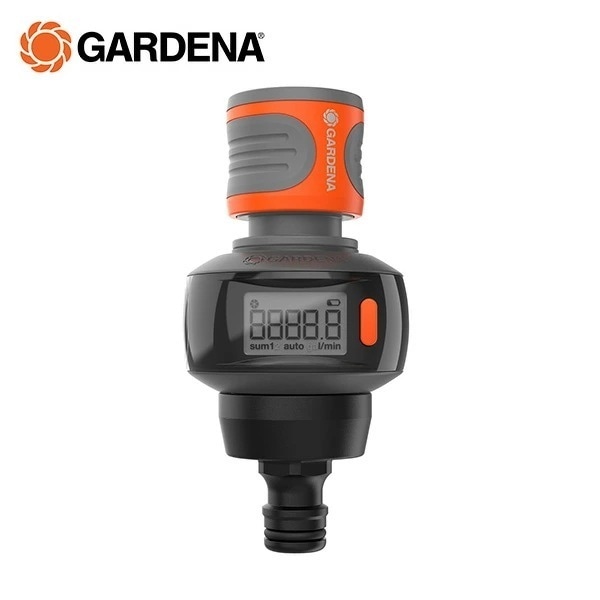 AquaCount デジタル流量計 水量計 360回転液晶 全4モード 純水器 園芸 庭ドイツ製 最大5年保証18350-20