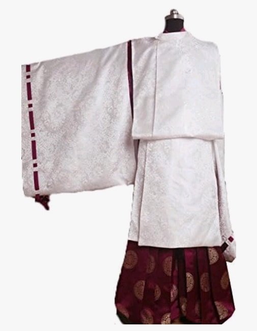 コスプレ衣装 コスチューム サテン製 正統狩衣風 帽子付き なりきり パーティー イベント仮装