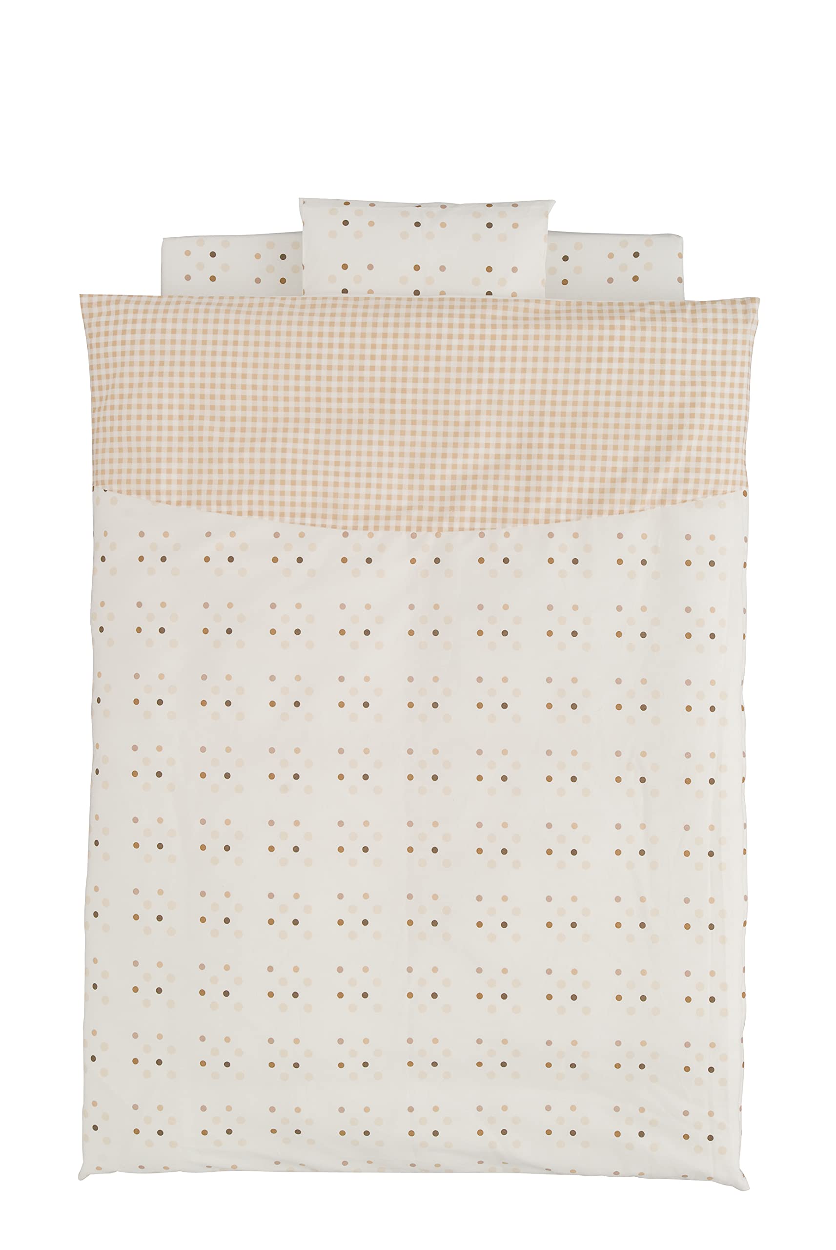 フジキ ベビーポルカ ミニ布団5点セット セピア MFT-810