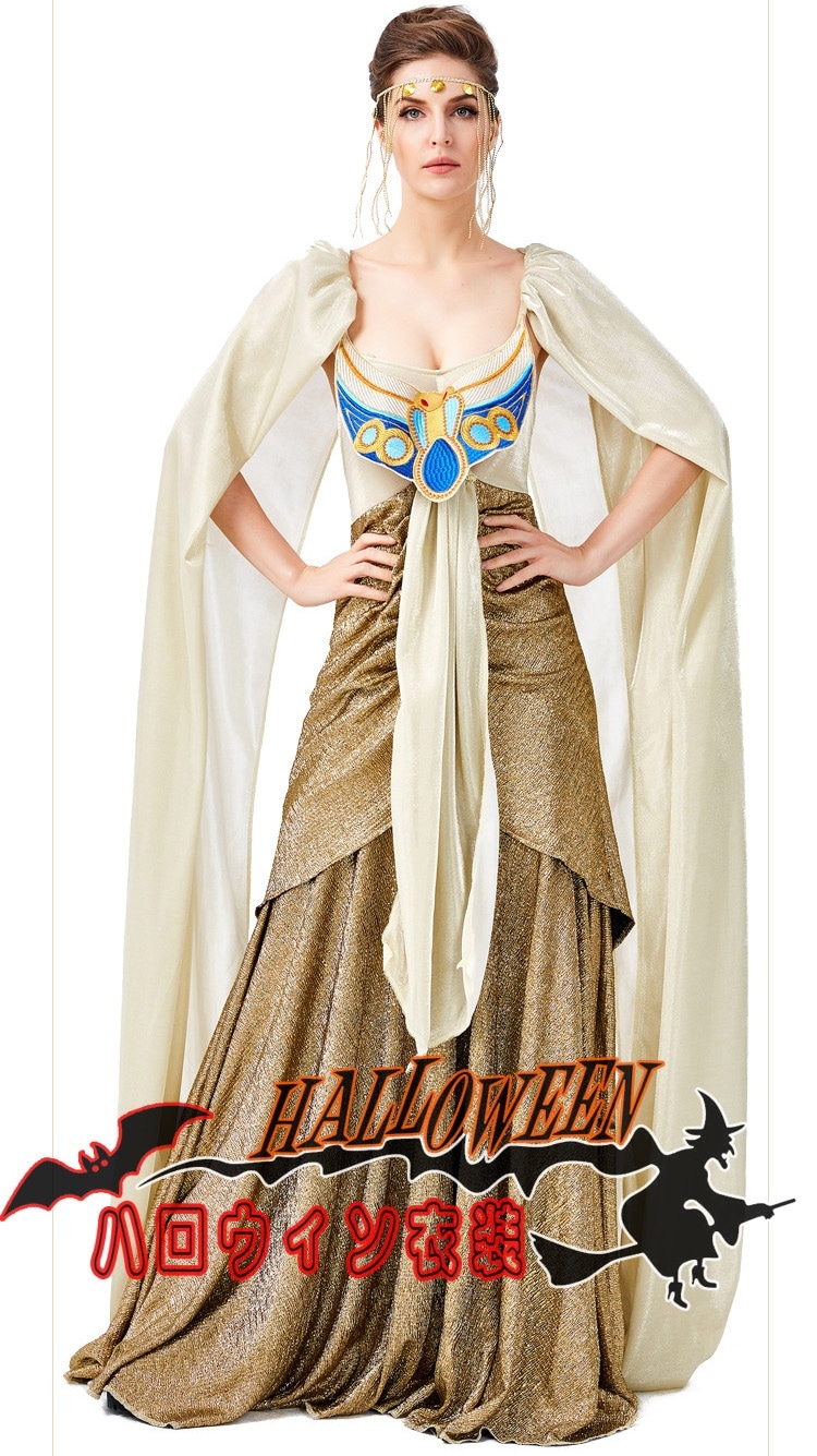 S～Lハロウィン衣装 大人用 女性用 エジプト コスプレ 女神 コスチューム ハロウィン 衣装 ギリシャ女神 レディース ガールズ 変装 ハロウィーン