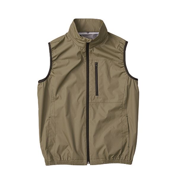 KU92140 空調服 ポリエステル製 遮熱 タチエリ ベスト 服のみ カーキグリーン L