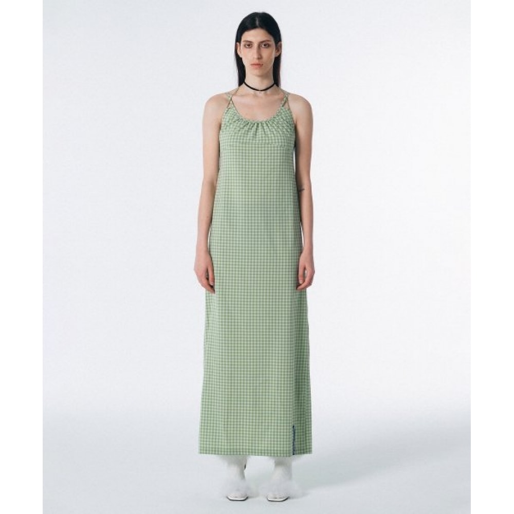 SCULPTOR ウェンディマキシドレスグリーンオンブル