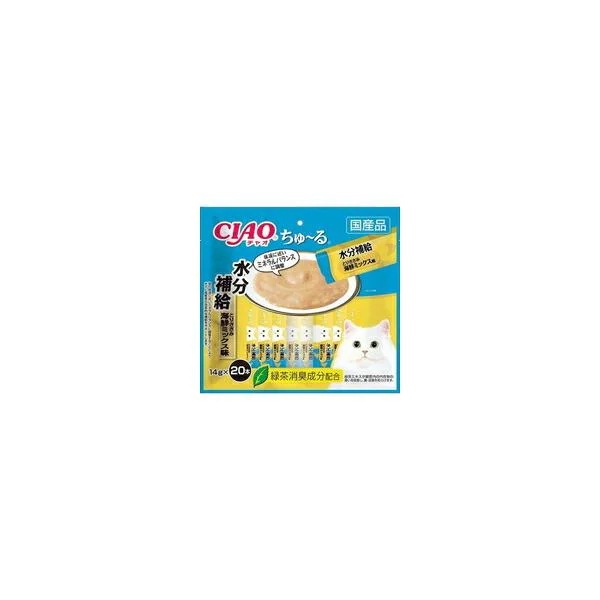 【1ケース】【お取り寄せ対象品】チャオ ちゅーる 水分補給 とりささみ 海鮮ミックス味(14g*20本入)[ちゅ～る] *16個