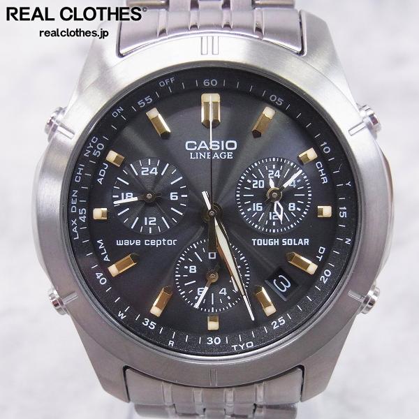 CASIO 腕時計 LINEAGE 両局対応電波時計 ソーラー LIW-600TDJ-1AJF
