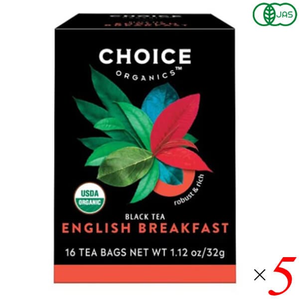 ミトク チョイス 有機紅茶 イングリッシュブレックファスト 16袋 5個セット