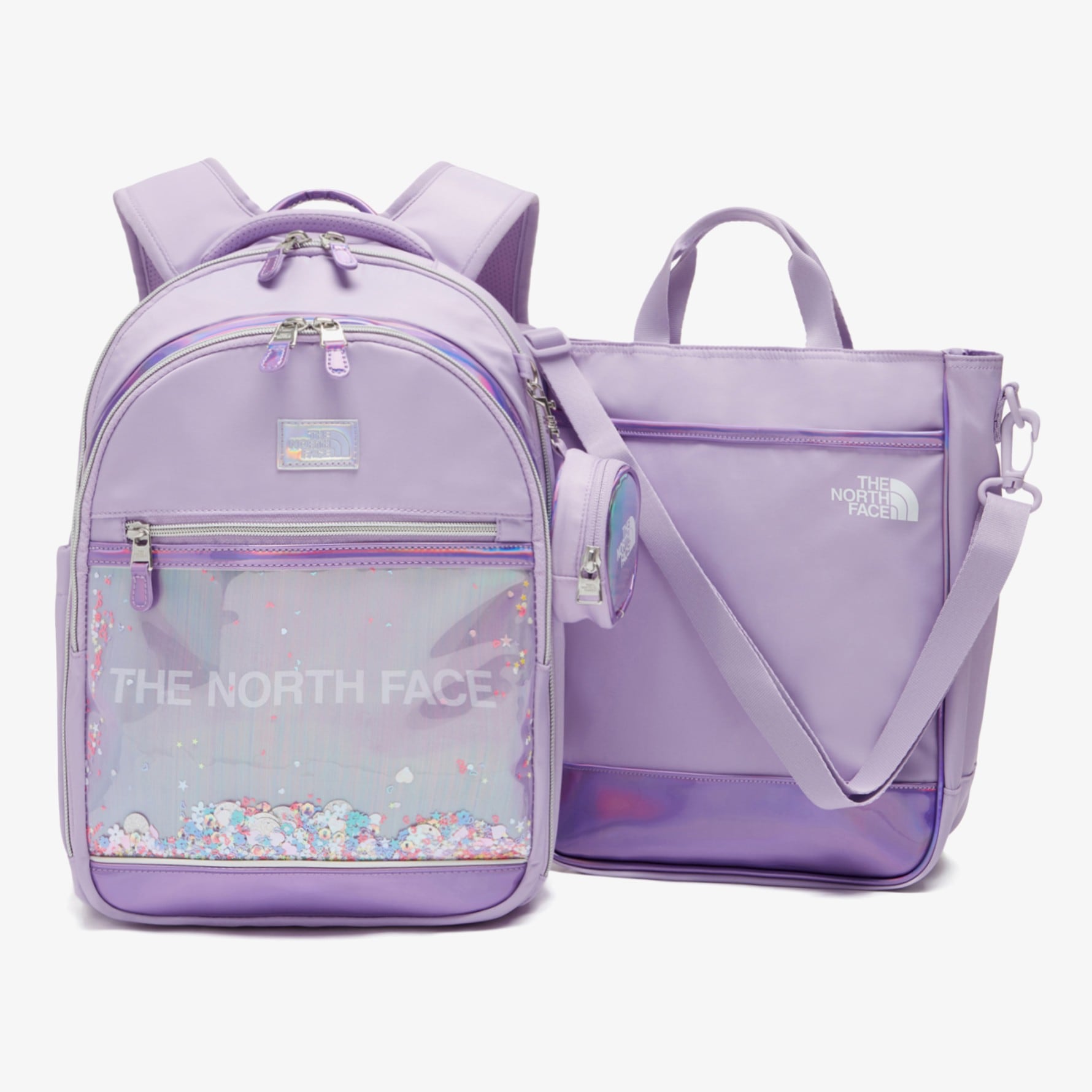 Qoo10] ザノースフェイス GIRLS GLOSSY SCH PAC : キッズ